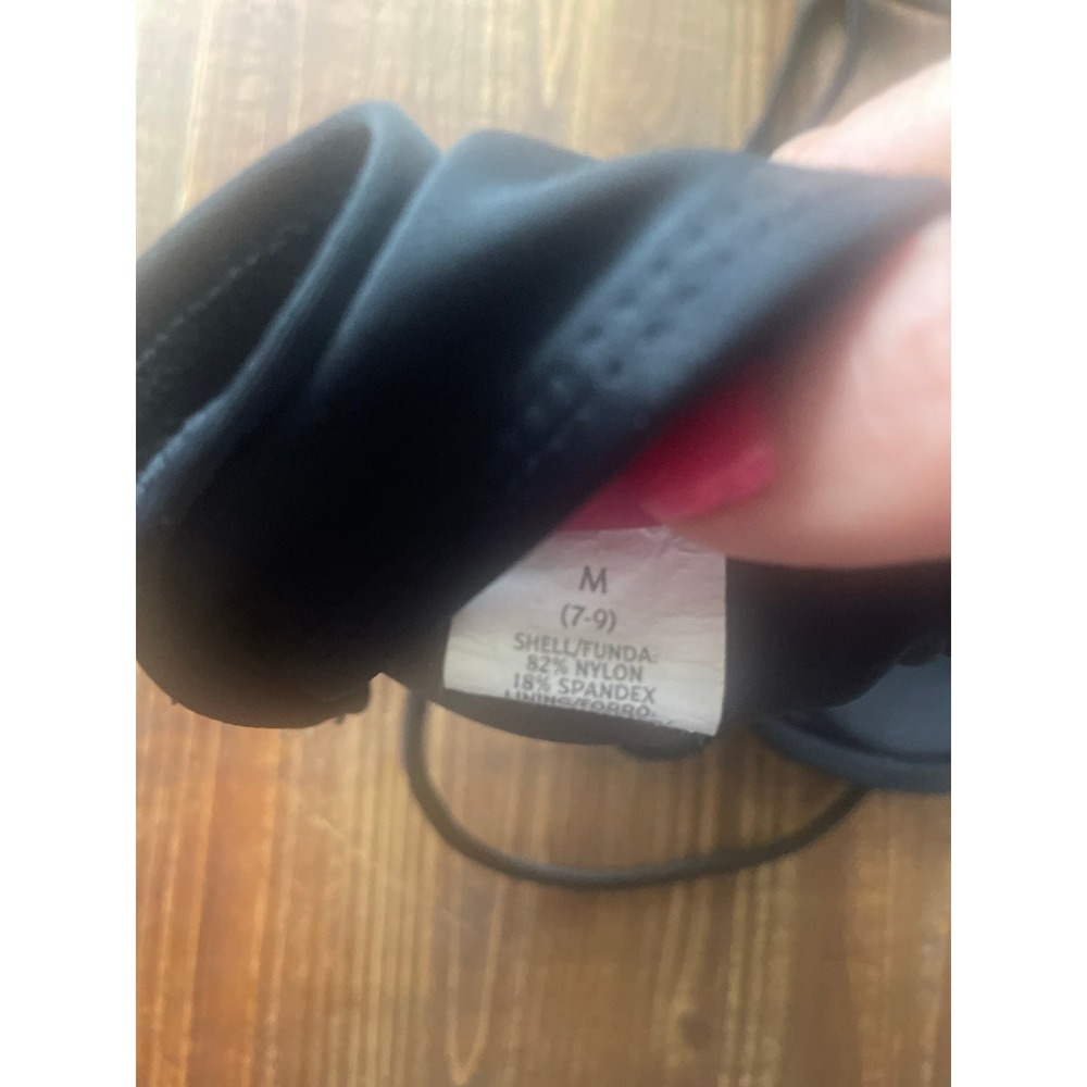 Ocean Pacific Black Bandeau Halter Bikini Top Ruched Swim Top Size M 7-9 - Picture 4 of 4